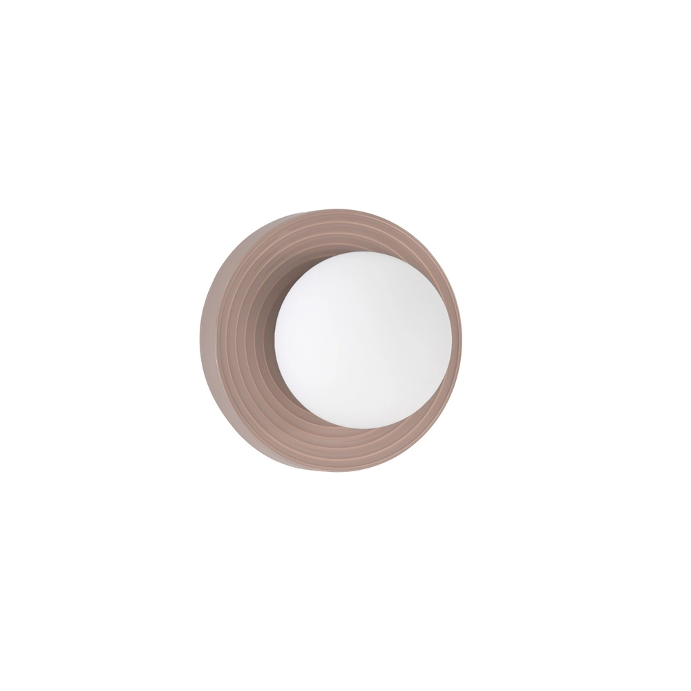 Wall lamp Orbique mocha brown Ø 22cm Lyora 5212017483874