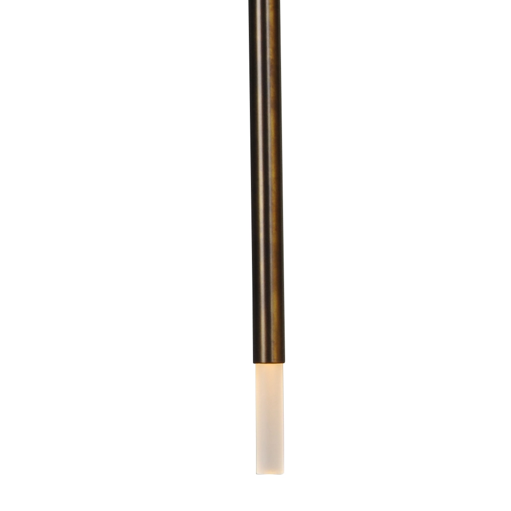 Black dining table hanging lamp Flute 4-light gold cylinder Masterlight 8718121209432