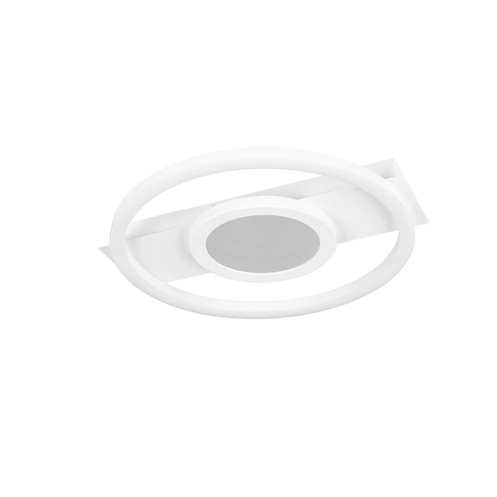 Design ceiling lamp Wheeler white round Trio 4017807640540
