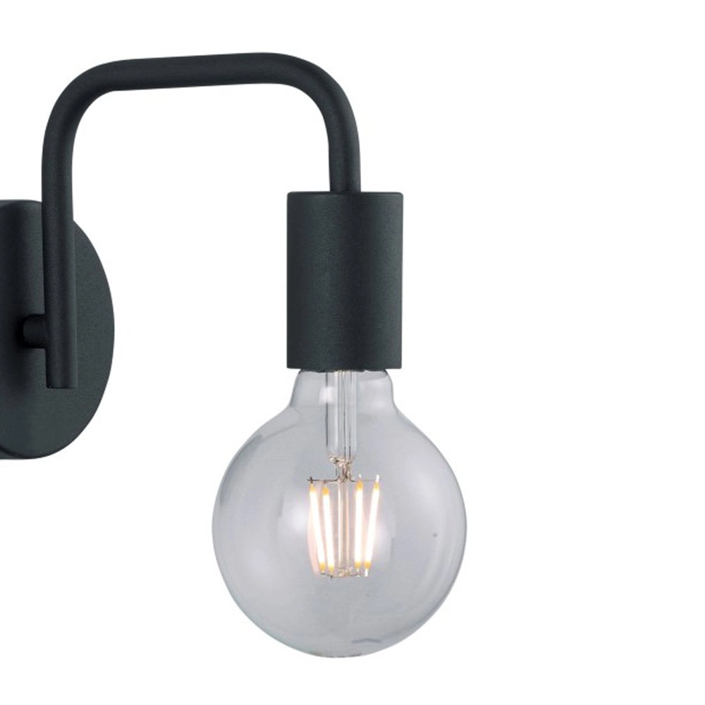 Wall lamp Diallo 15cm black Trio 4017807407242