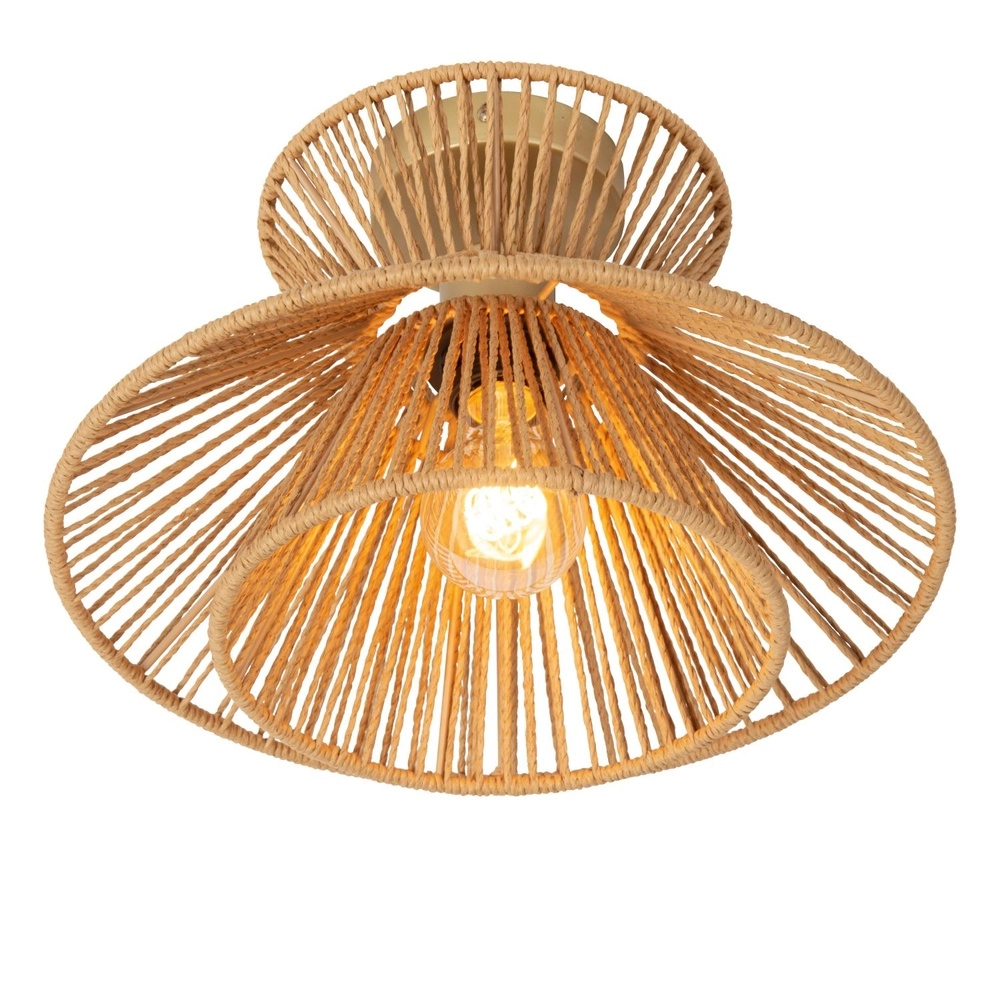 Ceiling lamp Tasman rattan Ø 32cm Lucide 5411212105974