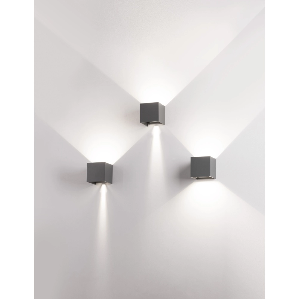 Square surface-mounted spot Como grey Lyora 5212017412942