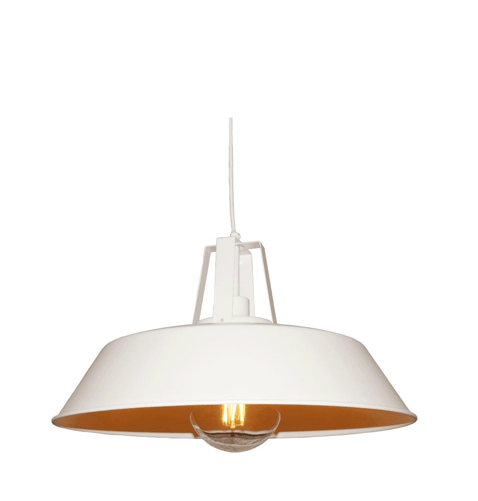 White pendant lamp Nero Ø 45cm