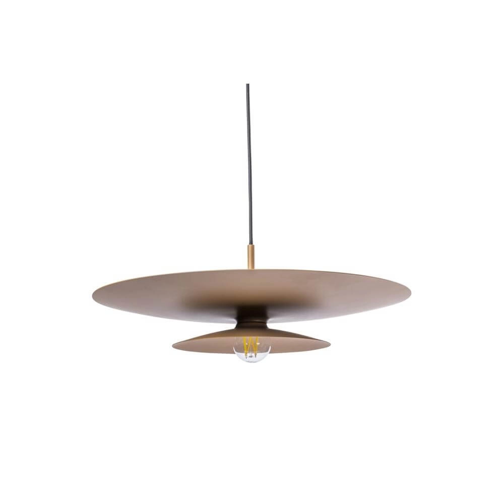 Pendant lamp Linares umbrella brown Ø 50cm Artdelight 8720701101678