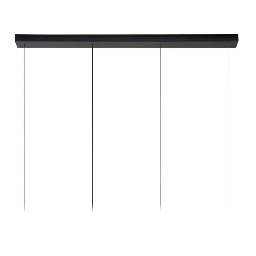 4-light pendant lamp Lorenz Design black Lucide 5411212740687