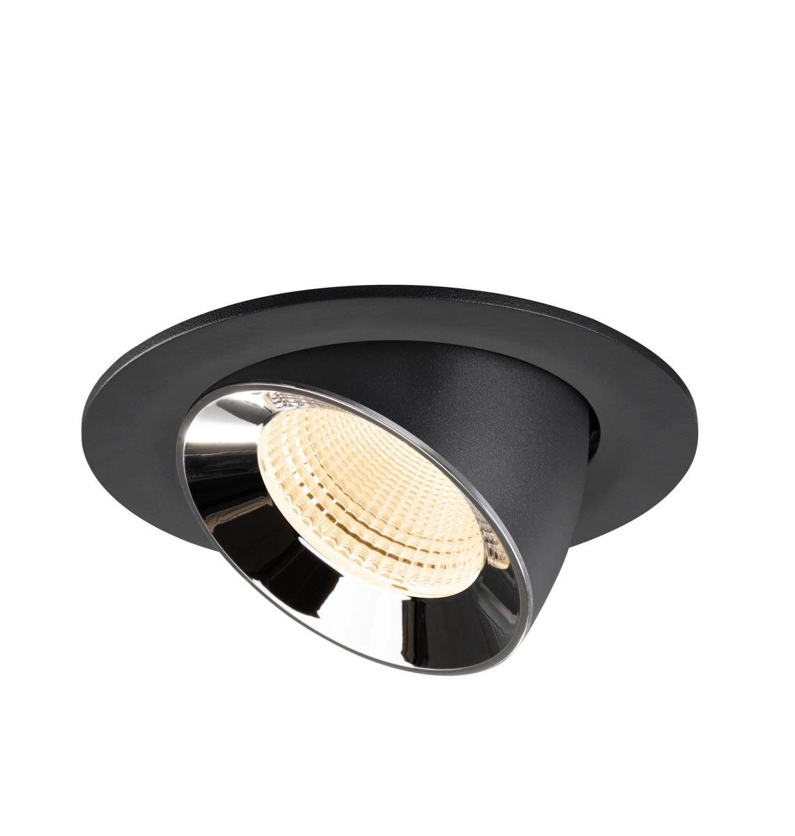 Recessed spotlight Numinos Gimble L black/chrome 2700K - 55deg SLV 4024163310437