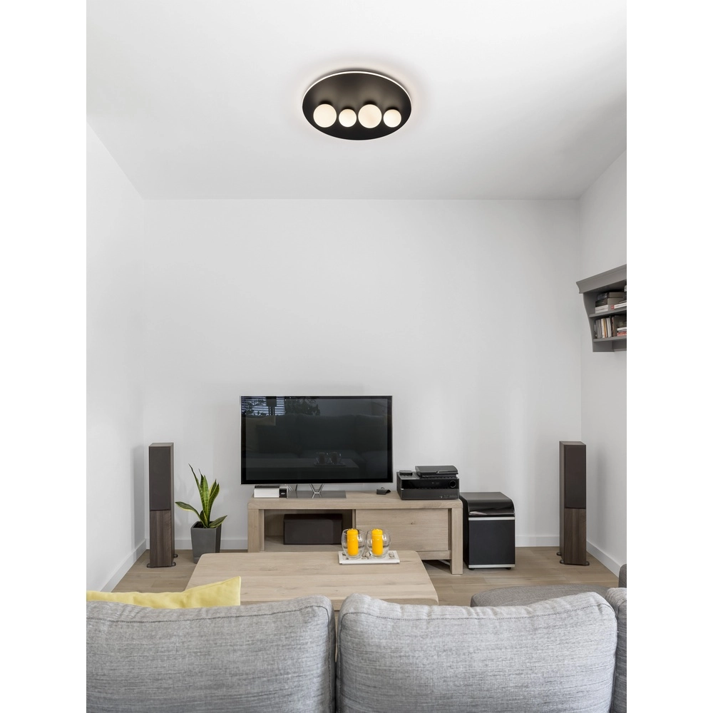 Design ceiling lamp Velna black Ø 62,2cm