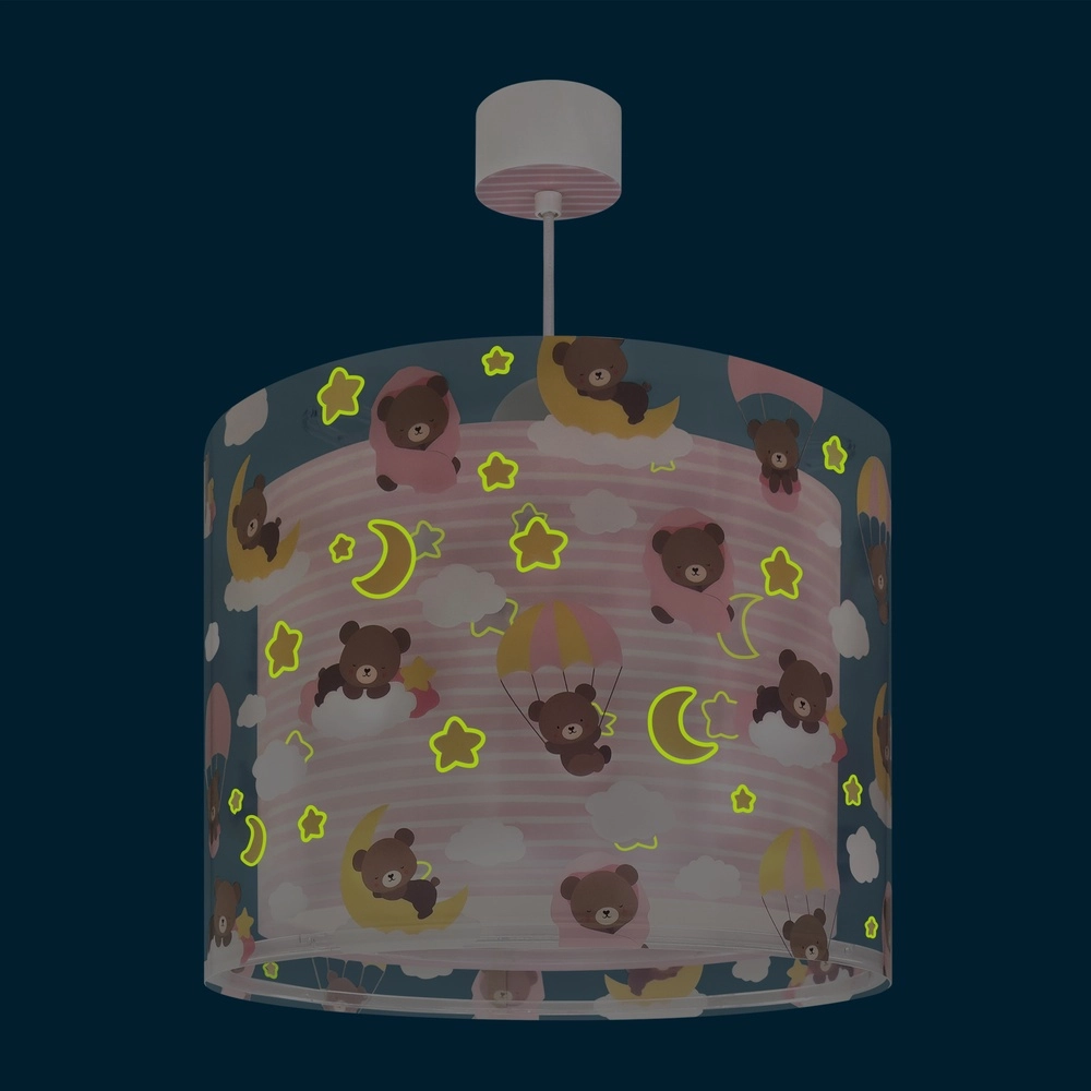 Children's room pendant lamp Baby Teddy pink Dalber 8420406002651