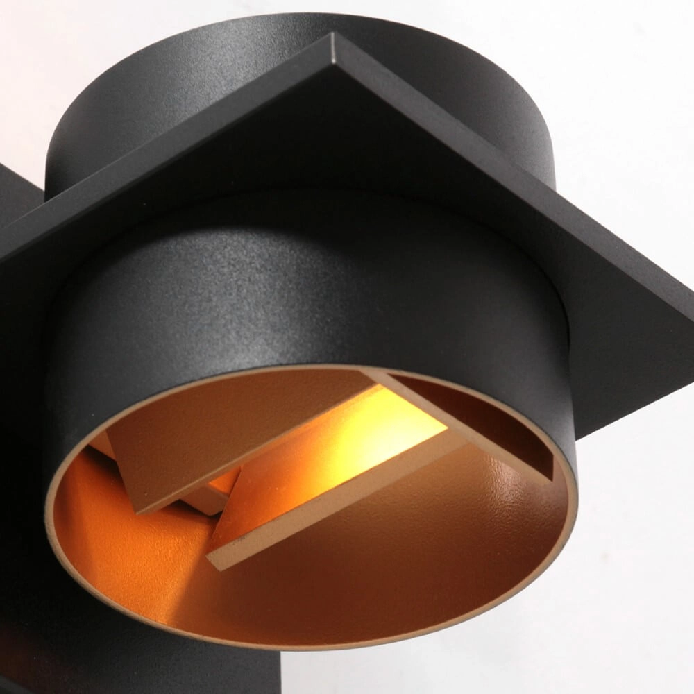 Black wall spotlight Muro cylinder Steinhauer 8712746152654