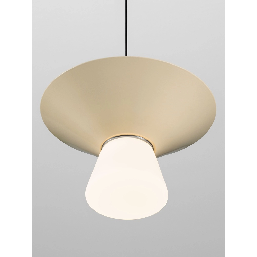 Design pendant lamp Baris white with grey Ø 22cm Lyora 5212017495273