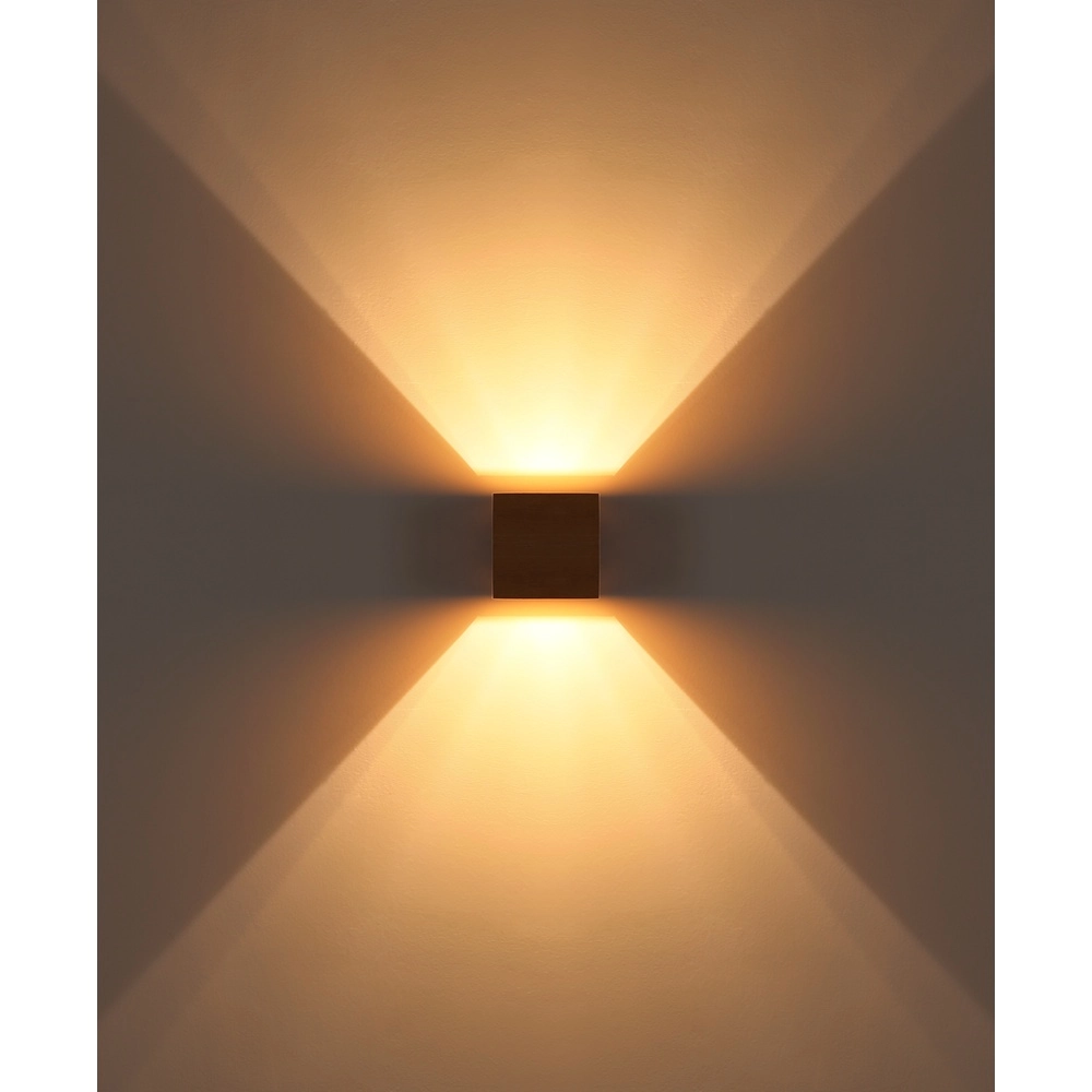 Wooden surface-mounted spotlight Edwin up & down Globo 9007371580323