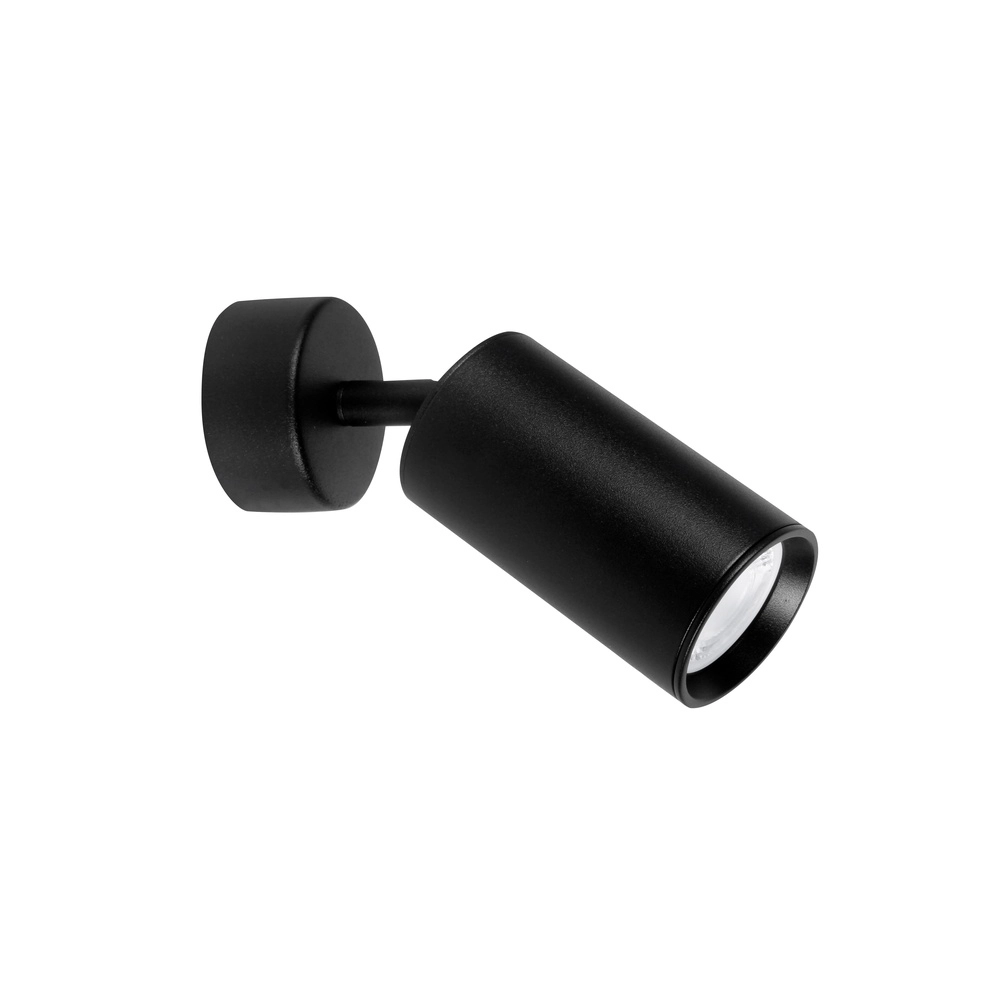 Wall spotlight Wan Round Black