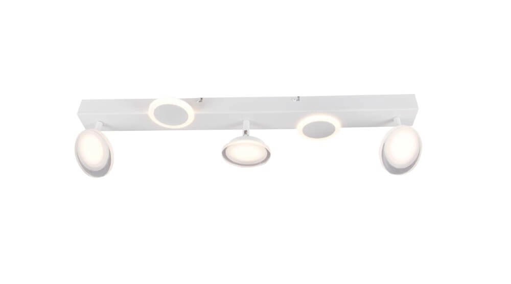 LED surface-mounted spotlight Meriza 5-light white