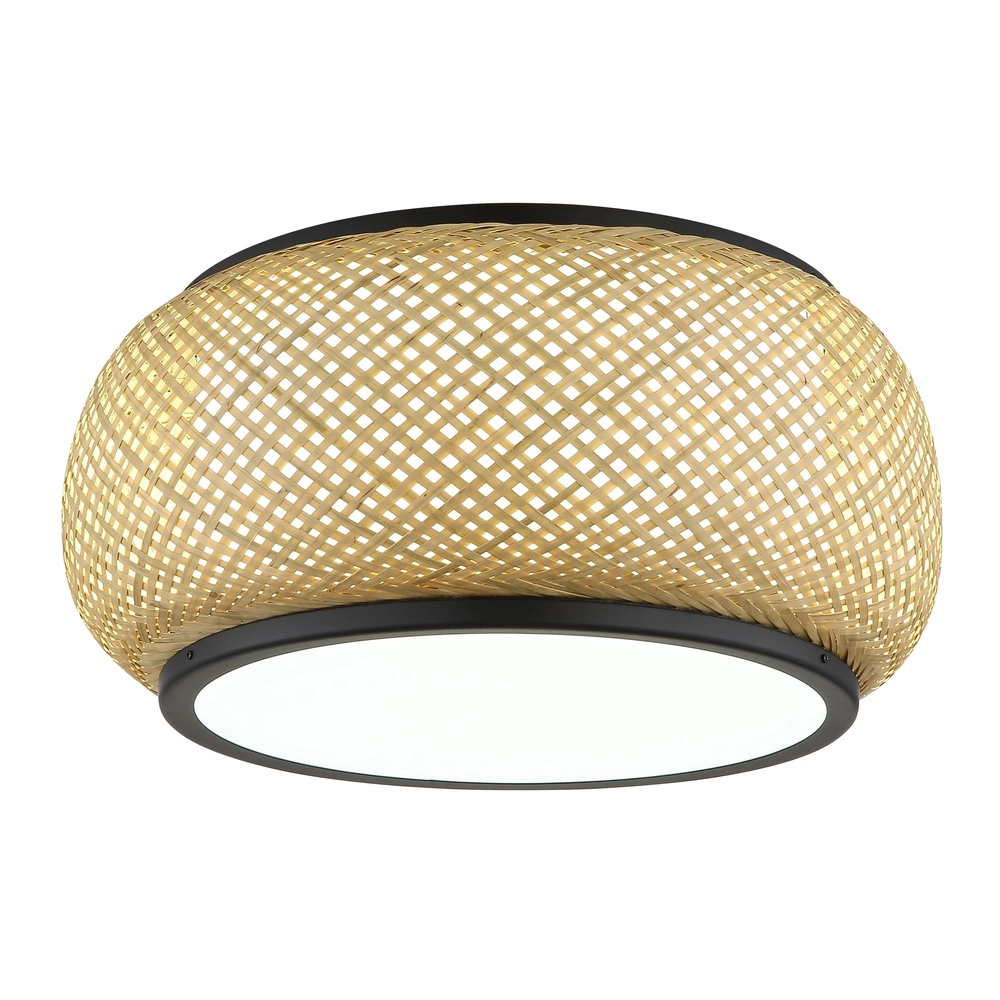 Ceiling lamp Bambora with bamboo Ø 38cm Globo 9007371575794