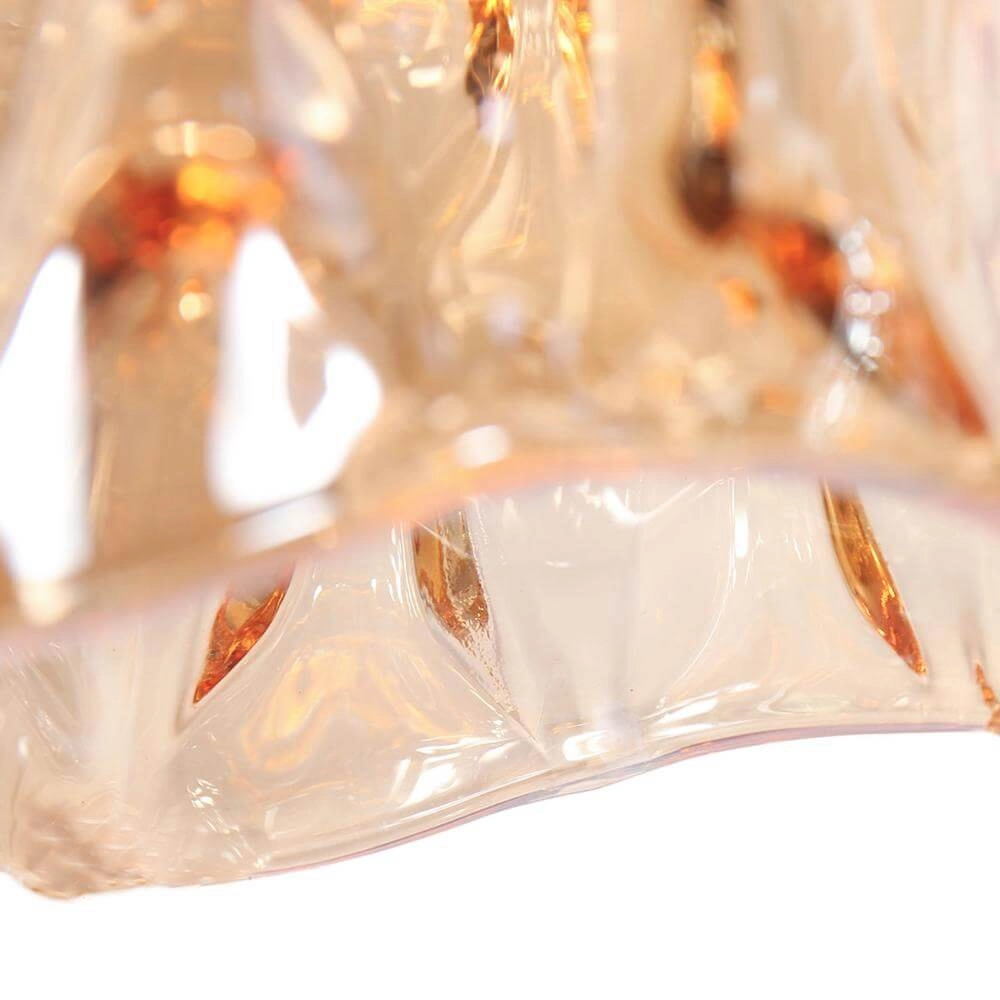 Table lamp Vidrio black with amber glass Steinhauer 8712746173734