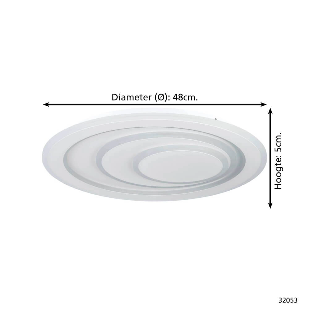 Led ceiling light Palagiano 1 Ø 48cm Eglo 9002759320539