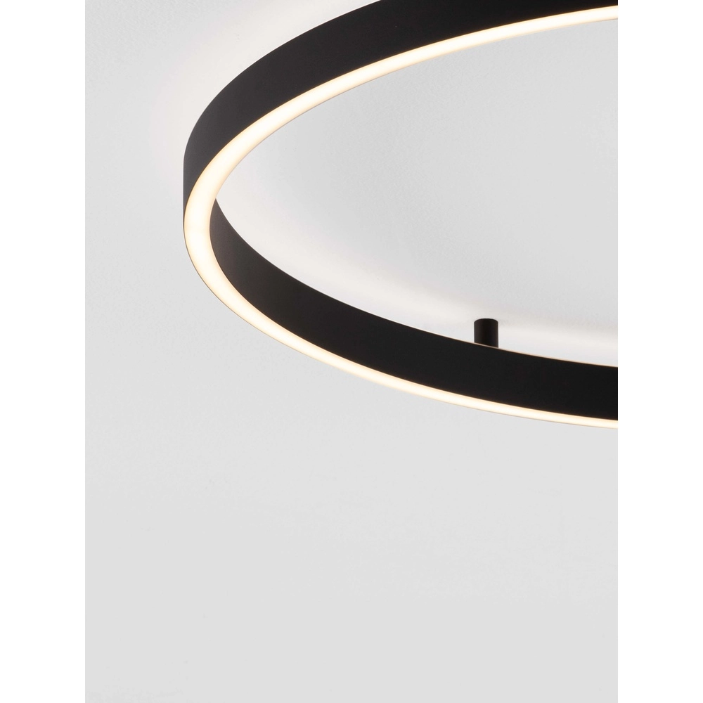 Ceiling lamp Hedra round Ø 60cm black Lyora 5212017448880