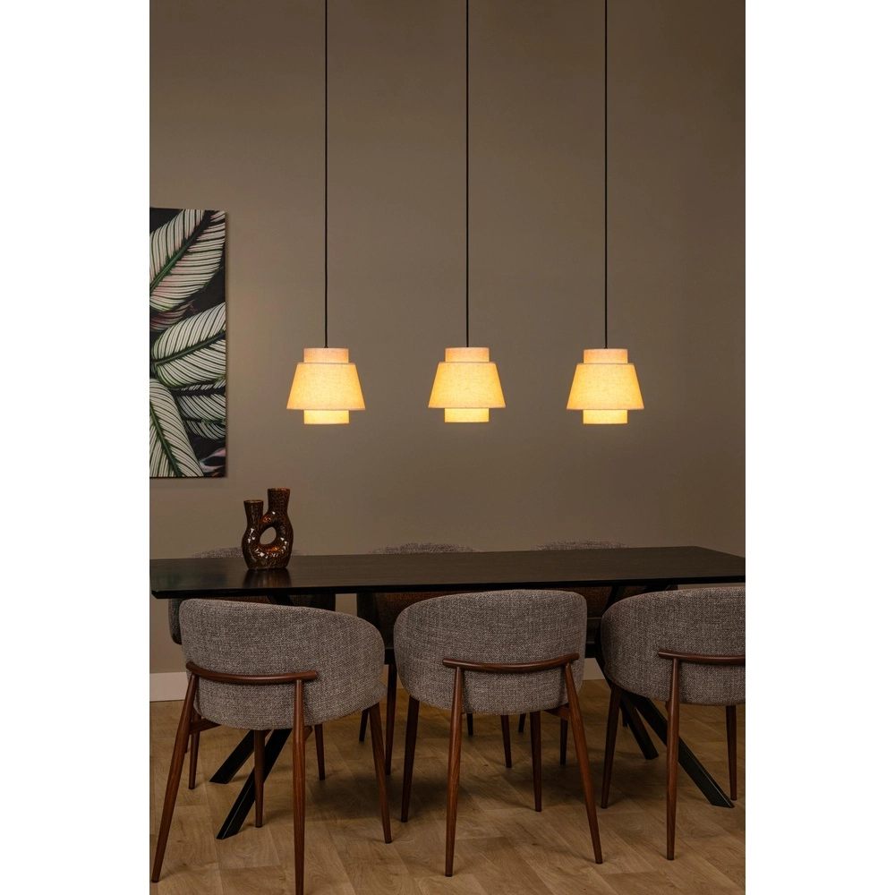 Pendant lamp Tribute 3-light cream Lucide 5411212211934
