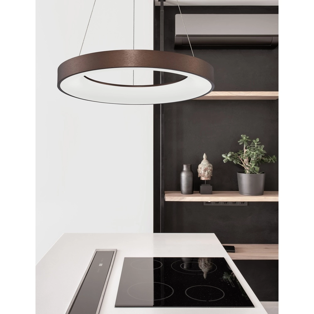 Pendant lamp Rando Thin coffee brown Ø 60cm