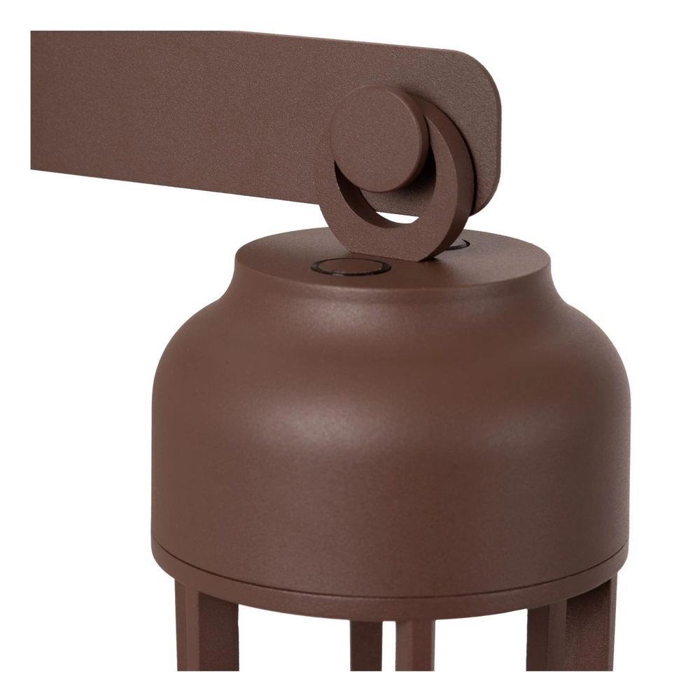 Rechargeable wall lamp Wells Rusty brown Lucide 5411212334121