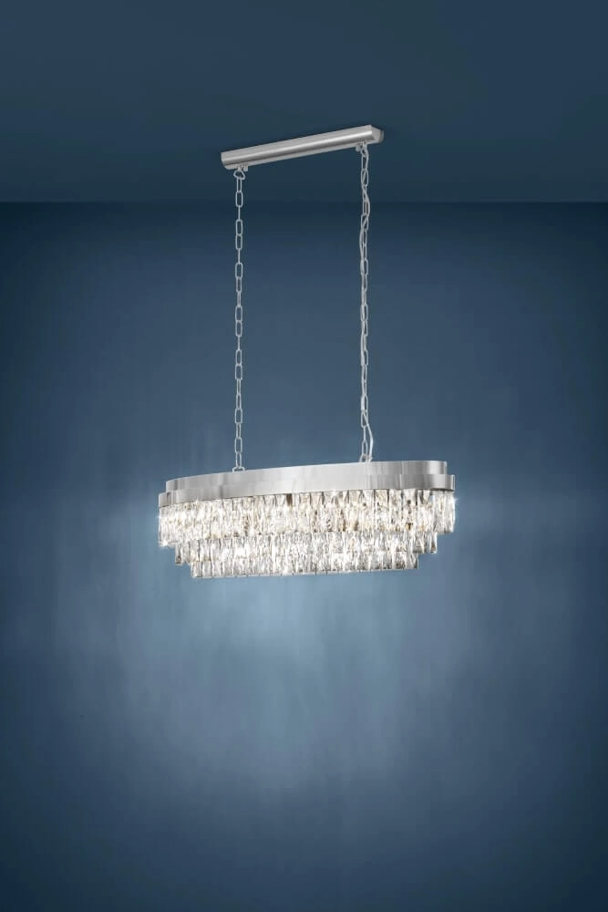 Dining room chandelier Valparaiso 1 chrome 90cm Stars of Light 9002759394943