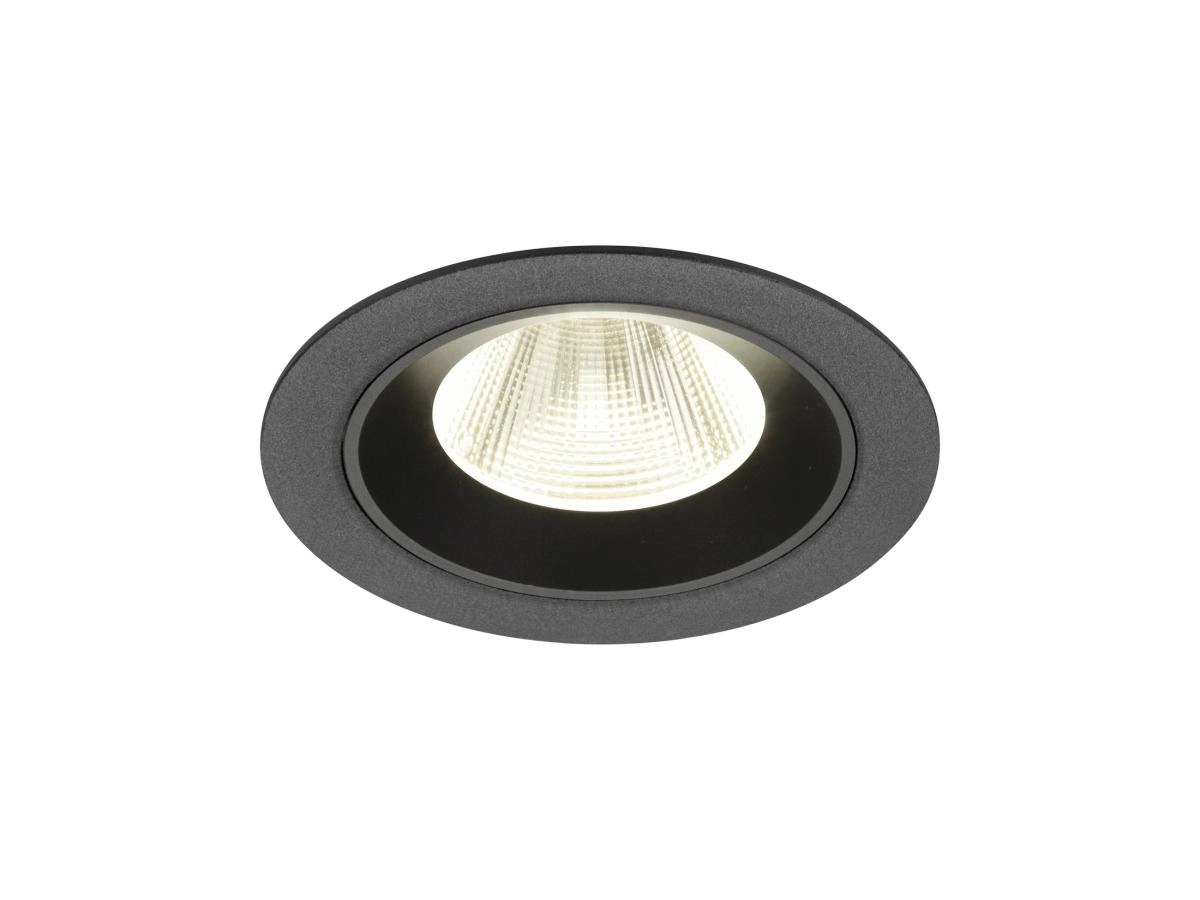Recessed spotlight Numinos M black 4000K - 20deg