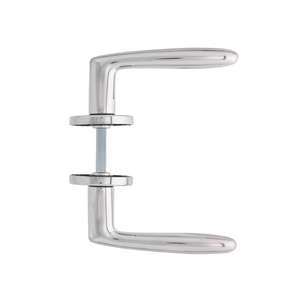 Classic door handle Phobos chrome on rosette Intersteel 8714186089255