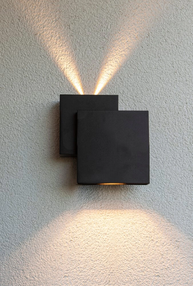 Design wall lamp Rialto black Lutec 6939412014944