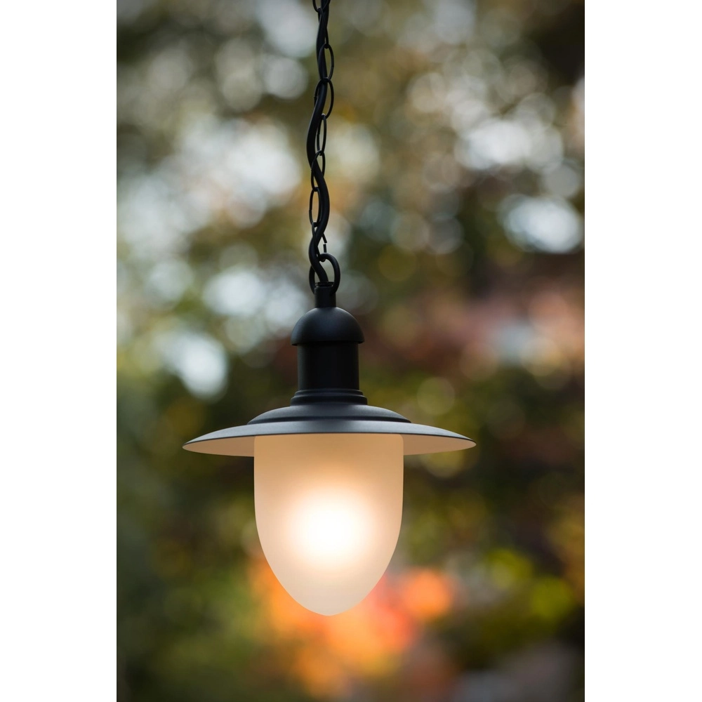 Country Pendant Lamp Aruba black Ø 25cm IP44 Lucide 5411212113504