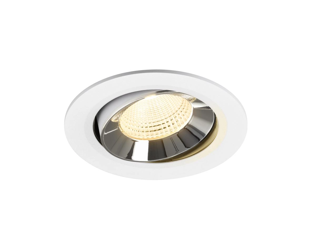 Recessed spotlight Numinos Move L white/chrome 3000K - 55deg