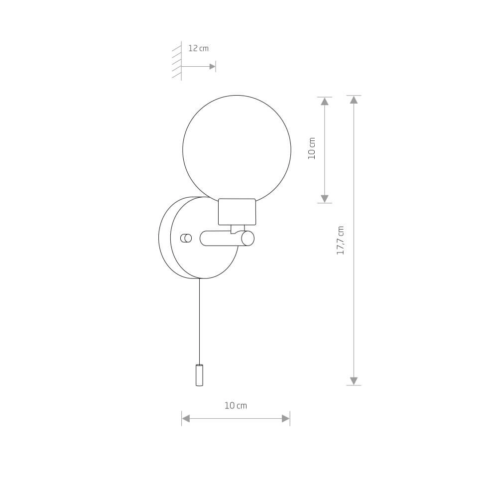Stylish bathroom lamp Simi Lyora 5903139805292