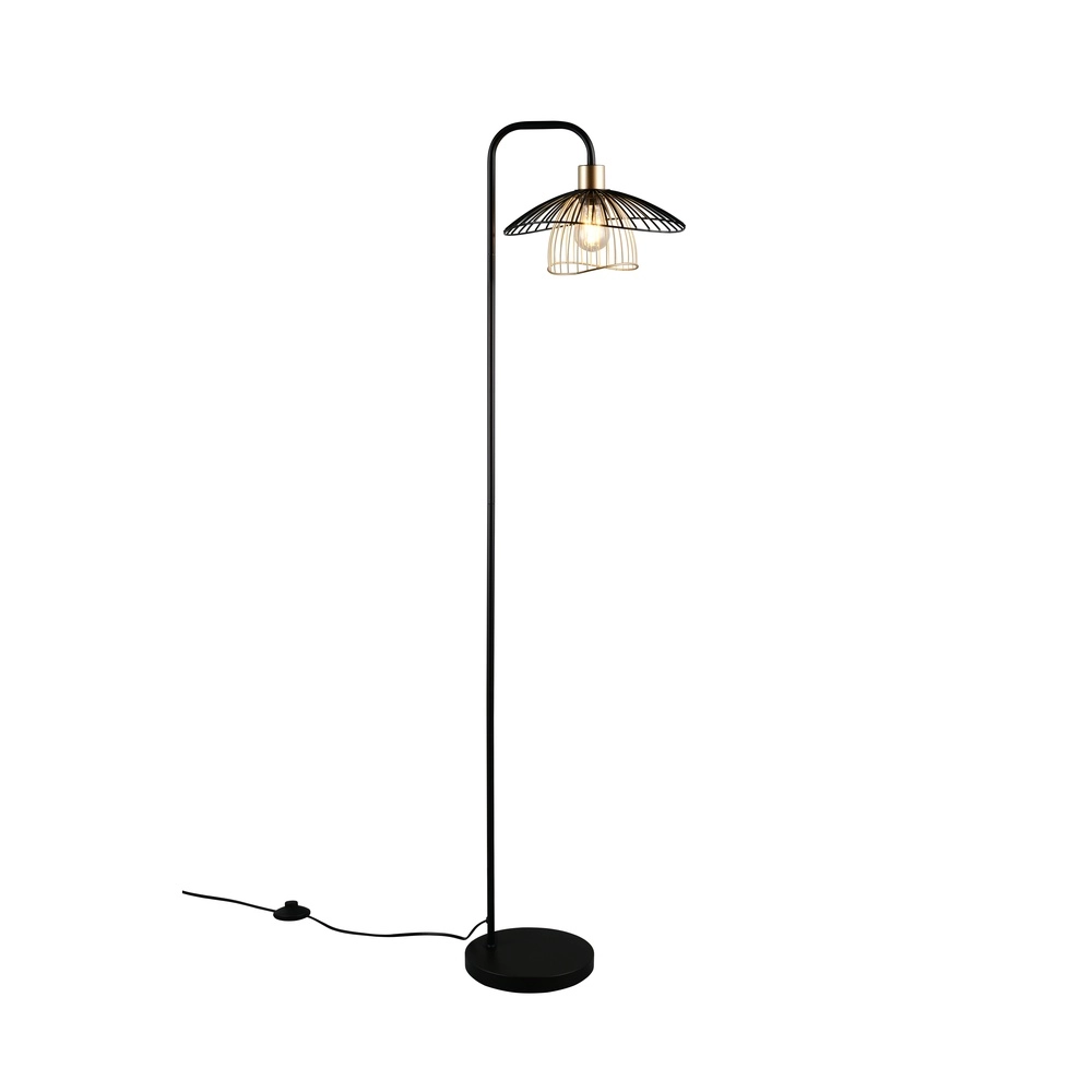 Floor lamp Lauris Black Trio 4017807678109