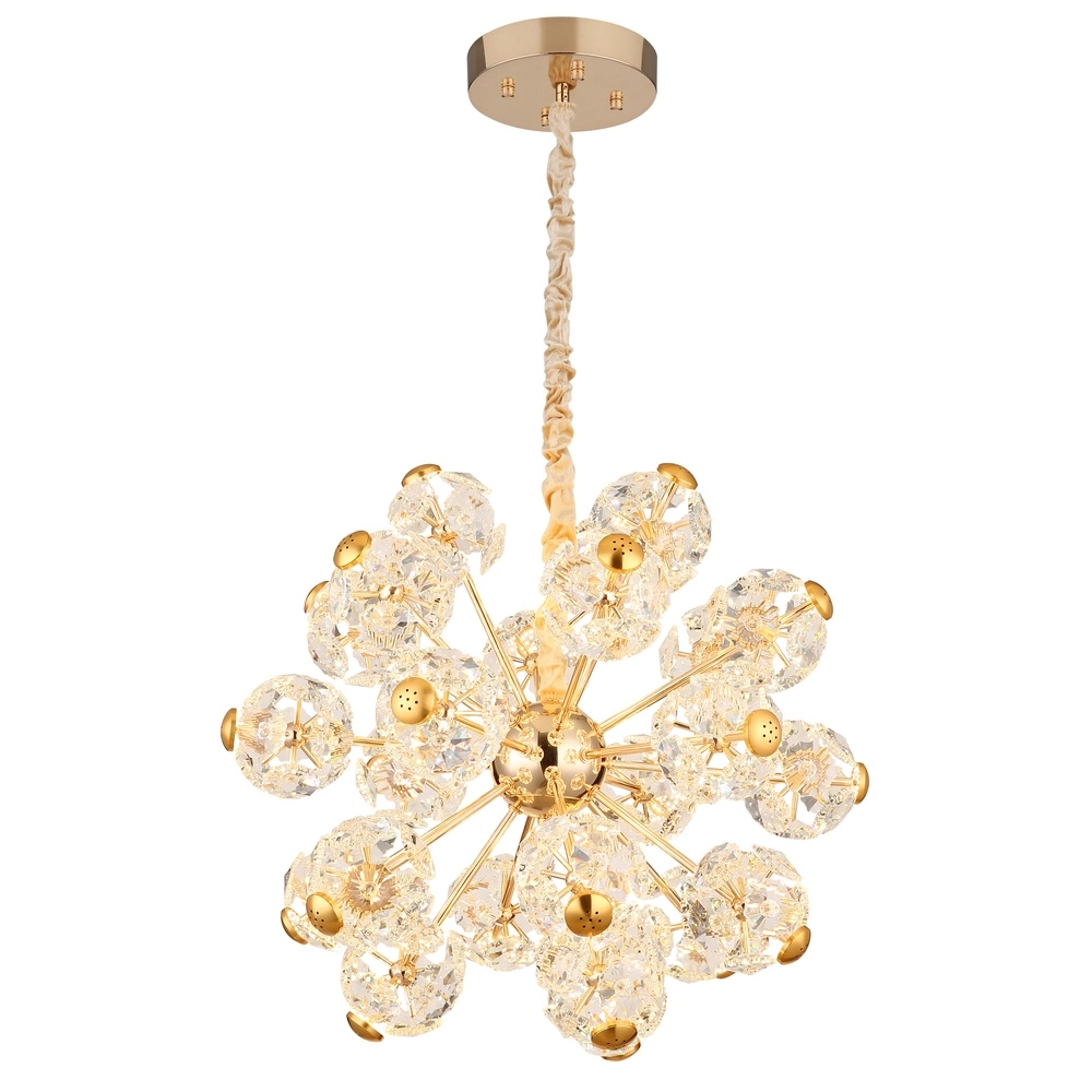 Pendant lamp Floriella gold Ø 65cm