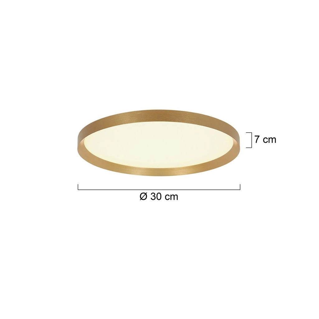 Modern ceiling light Flady gold Ø30cm Steinhauer 8712746180985