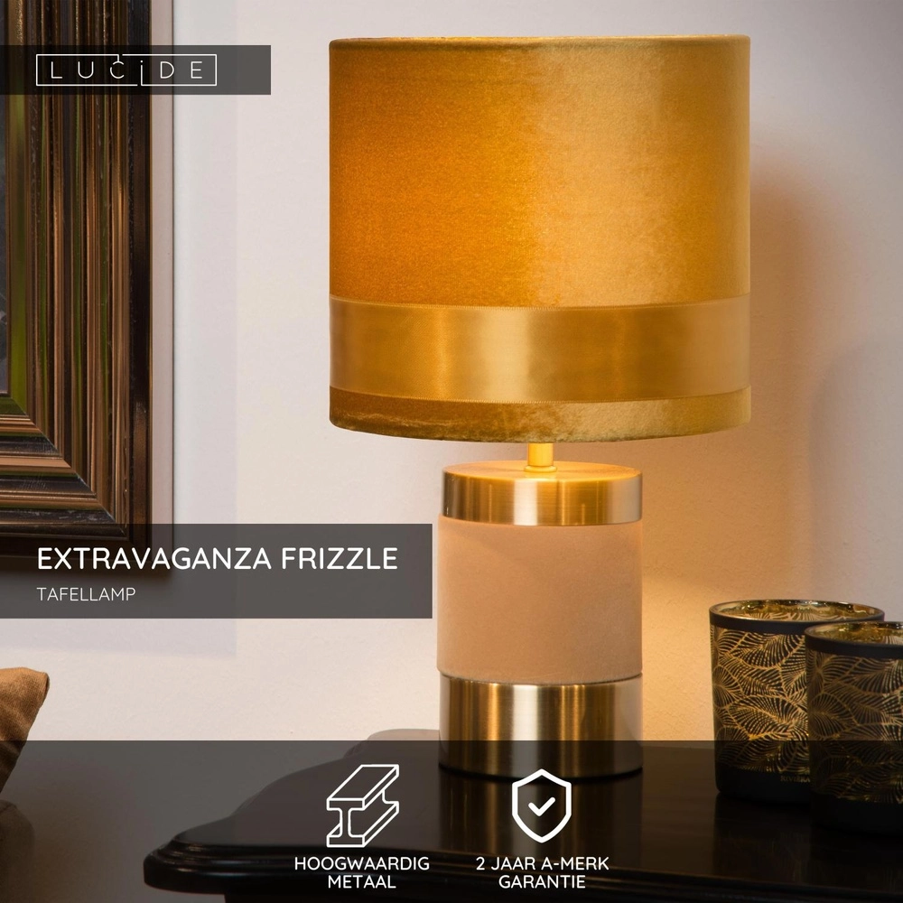 Design table lamp Extravaganza Frizzle yellow Lucide 5411212105264