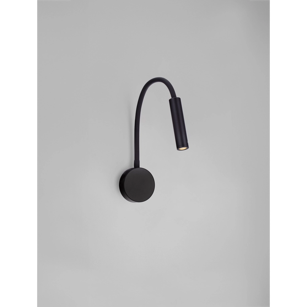 Bedside lamp Sonica black Lyora 5212017454874