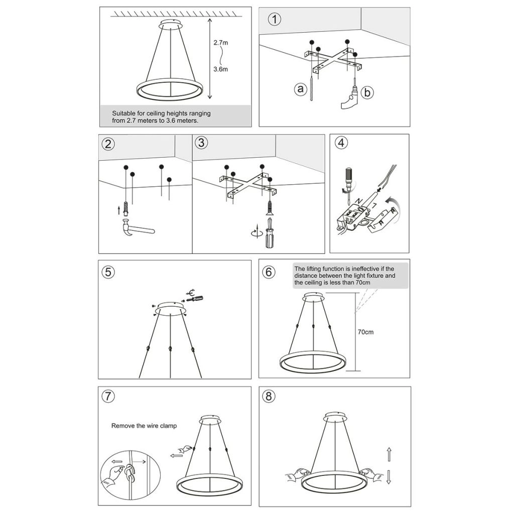 Pendant lamp Ringlede Gold Steinhauer 8712746184952