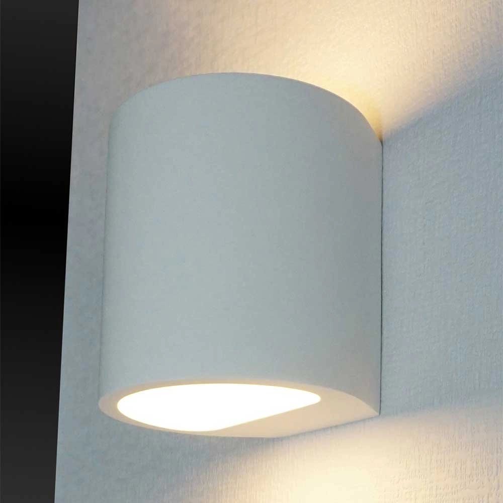 Paintable wall spot Plaster Round Up-Down white Artdelight 8719831733293