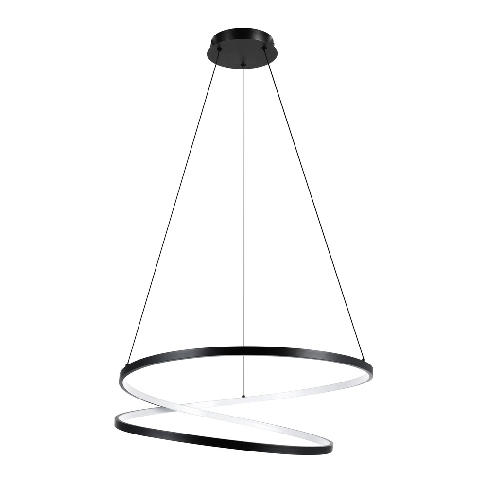 Ø 70cm LED pendant light Ruotale Black