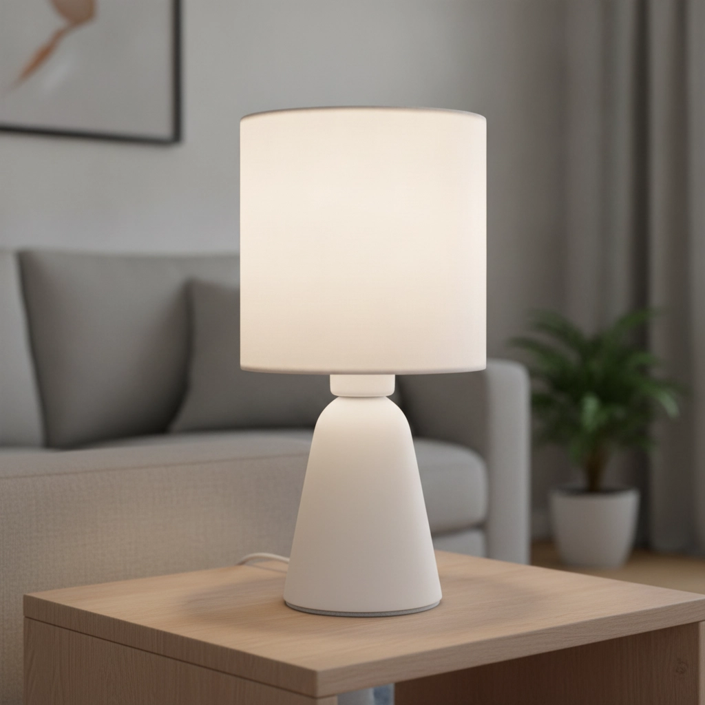 Table lamp Zero Grey with black hood