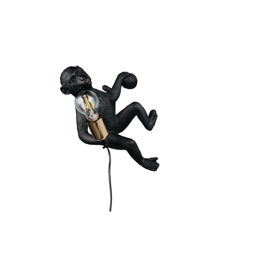 Wall lamp Louy monkey black Trio 4017807667943