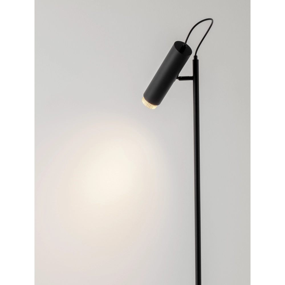 Reading lamp Nessi black with gold