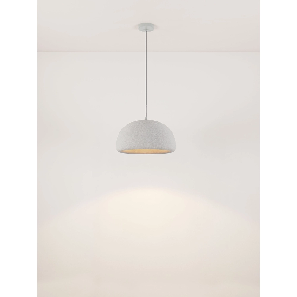 Modern pendant lamp Davo grey Ø 43cm Lyora 5212017495662