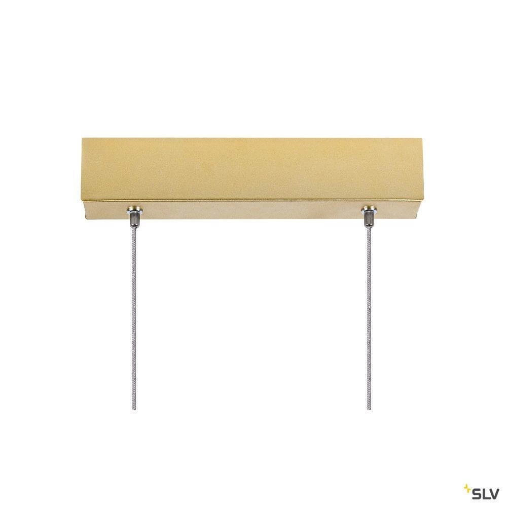 office hanging lamp One Linear 2x15w Led 140cm matt brass SLV 4024163262637