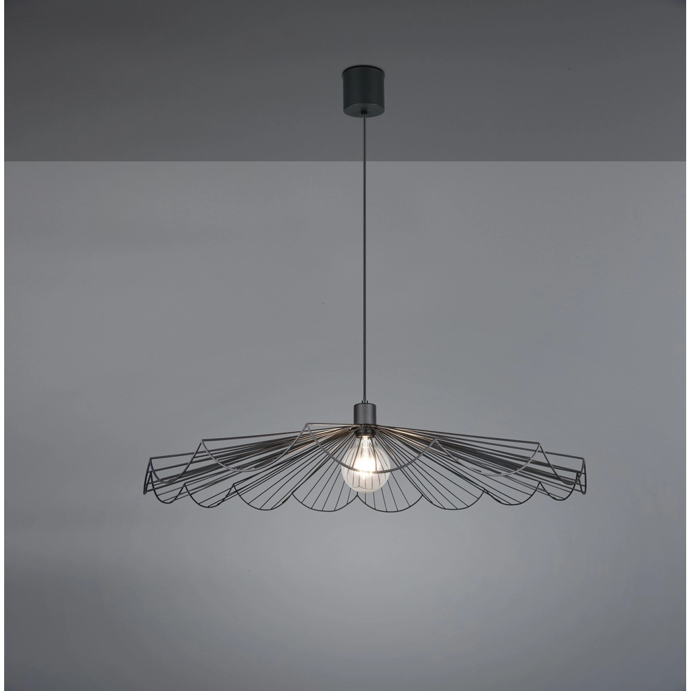 Pendant lamp Margarita black Ø 80cm Trio 4017807661699