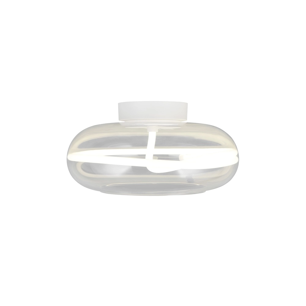 Design ceiling lamp Tarsia white Ø 40cm Trio 4017807683387