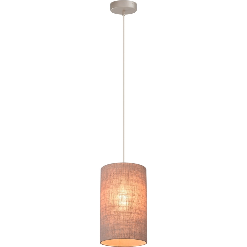 Pendant lamp Lisbourg beige terra with beige grey shade