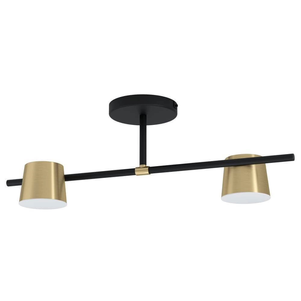 Black with gold ceiling lamp Altamira 2-light
