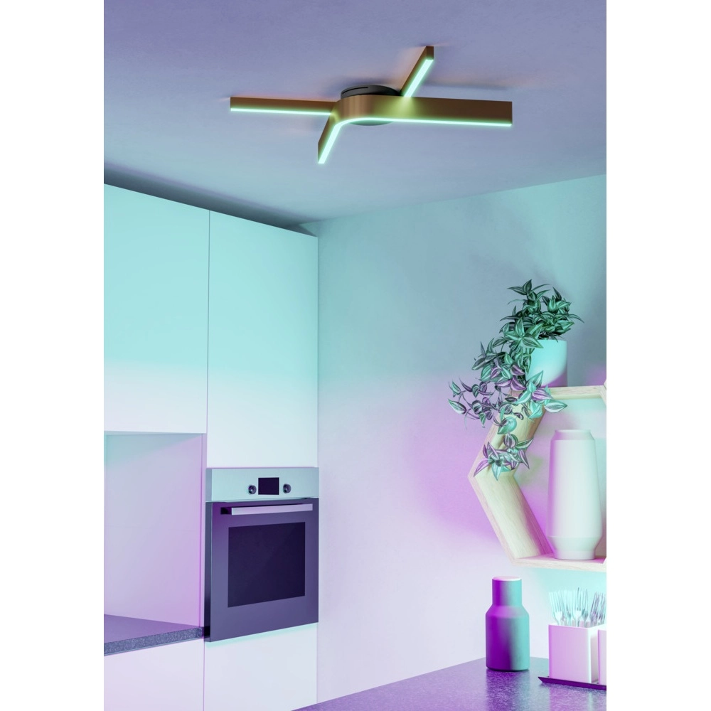 Design ceiling lamp Folcino-Z Copper Bronze Eglo 9008606360277
