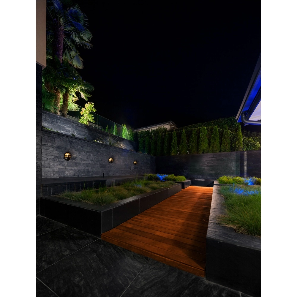 Round wall lamp Amel Classic anthracite Lyora 5212017477262